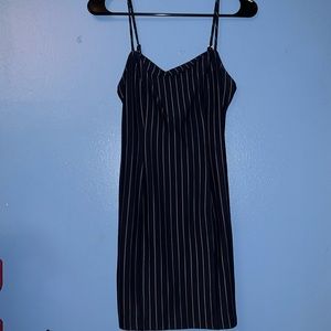 Pinstripe Bodycon Dress